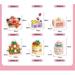 JAKI JK5630 5630 non  NHẬT KÝ THỰC PHẨM bộ đồ chơi xếp lắp ráp ghép mô hình SWEET TALE THE GOURMET JOURNAL