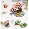 LOZ 1661 non  CHẬU CÂY HOA ANH ĐÀO bộ đồ chơi xếp lắp ráp ghép mô hình Flowers 426 khối
