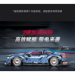 JAKI JK9058 9058 non  XE THỂ THAO M4 THUNDER EDITION tỷ lệ 1:10 bộ đồ chơi xếp lắp ráp ghép mô hình Racing RACING THUNDER Cuộc Đua 2280 khối