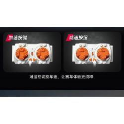 JAKI JK9058 9058 non  XE THỂ THAO M4 THUNDER EDITION tỷ lệ 1:10 bộ đồ chơi xếp lắp ráp ghép mô hình Racing RACING THUNDER Cuộc Đua 2280 khối