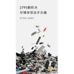 PANTASY 4600007562 non  MÔ HÌNH XE KHOA HỌC VIỄN TƯỞNG GAOHE HIPHI Z PIXEL tỷ lệ 1:8 bộ đồ chơi xếp lắp ráp ghép mô hình 2795 khối