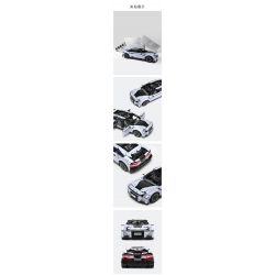 PANTASY 4600007562 non  MÔ HÌNH XE KHOA HỌC VIỄN TƯỞNG GAOHE HIPHI Z PIXEL tỷ lệ 1:8 bộ đồ chơi xếp lắp ráp ghép mô hình 2795 khối