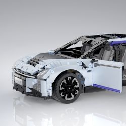 PANTASY 4600007562 non  MÔ HÌNH XE KHOA HỌC VIỄN TƯỞNG GAOHE HIPHI Z PIXEL tỷ lệ 1:8 bộ đồ chơi xếp lắp ráp ghép mô hình 2795 khối