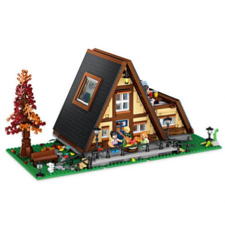 LOZ 1037 non  CABIN TAM GIÁC bộ đồ chơi xếp lắp ráp ghép mô hình Creator Expert Chuyên Gia Sáng Tạo 1917 khối