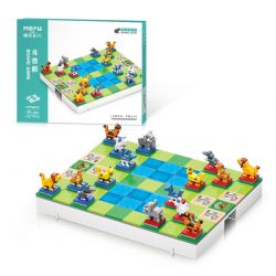 MOYU BLOCK MY96010 96010 non  CỜ VUA CHIẾN ĐẤU bộ đồ chơi xếp lắp ráp ghép mô hình Board Games 1877 khối