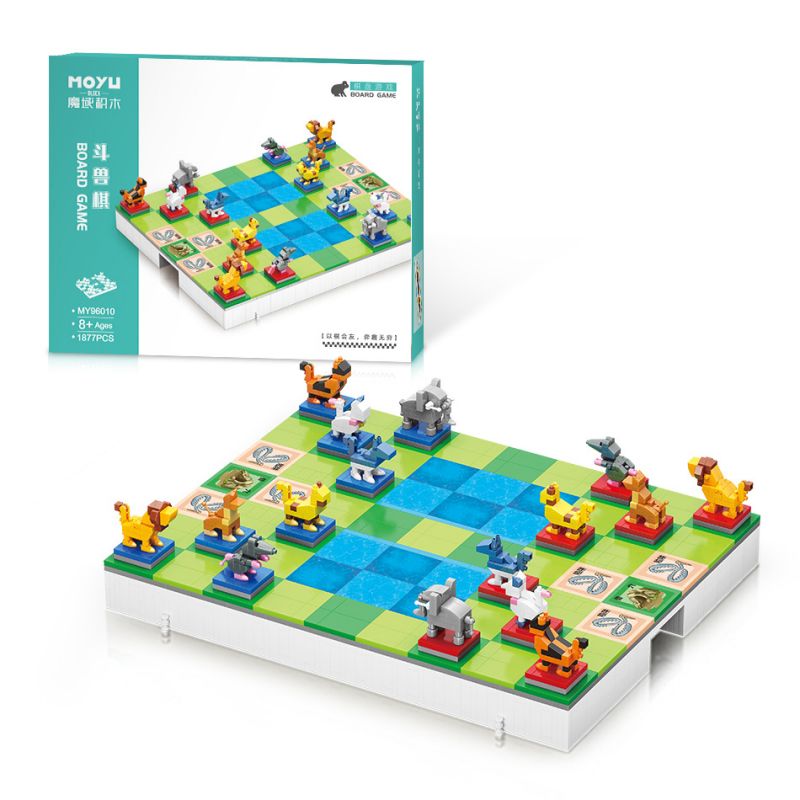 MOYU BLOCK MY96010 96010 non  CỜ VUA CHIẾN ĐẤU bộ đồ chơi xếp lắp ráp ghép mô hình Board Games 1877 khối