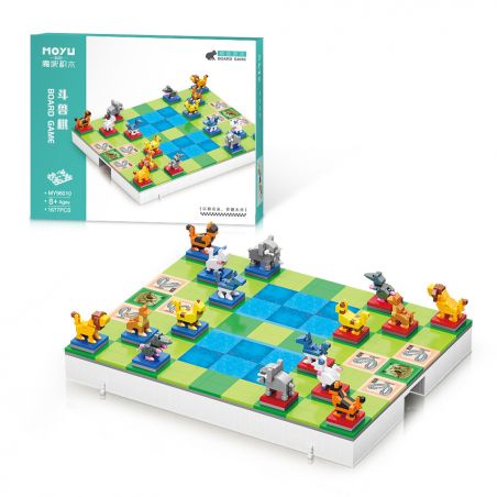 MOYU BLOCK MY96010 96010 non  CỜ VUA CHIẾN ĐẤU bộ đồ chơi xếp lắp ráp ghép mô hình Board Games 1877 khối