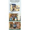 CADA DOUBLEE C66010 66010 non  QUÁN TRÀ PHONG CÁCH NHẬT BẢN bộ đồ chơi xếp lắp ráp ghép mô hình Modular Buildings Mô Hình Nhà Cửa 1200 khối