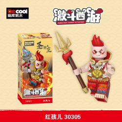 Decool 30305 Jisi 30305 non  CẬU BÉ ĐỎ bộ đồ chơi xếp lắp ráp ghép mô hình FIERCE FIGHT JOURNEY TO THE WEST