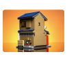 CADA DOUBLEE C66010 66010 non  QUÁN TRÀ PHONG CÁCH NHẬT BẢN bộ đồ chơi xếp lắp ráp ghép mô hình Modular Buildings Mô Hình Nhà Cửa 1200 khối