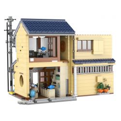 CADA DOUBLEE C66010 66010 non  QUÁN TRÀ PHONG CÁCH NHẬT BẢN bộ đồ chơi xếp lắp ráp ghép mô hình Modular Buildings Mô Hình Nhà Cửa 1200 khối