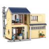 CADA DOUBLEE C66010 66010 non  QUÁN TRÀ PHONG CÁCH NHẬT BẢN bộ đồ chơi xếp lắp ráp ghép mô hình Modular Buildings Mô Hình Nhà Cửa 1200 khối