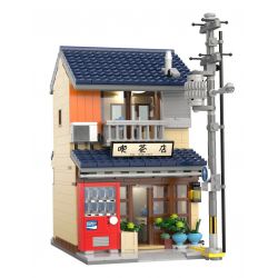 CADA DOUBLEE C66010 66010 non  QUÁN TRÀ PHONG CÁCH NHẬT BẢN bộ đồ chơi xếp lắp ráp ghép mô hình Modular Buildings Mô Hình Nhà Cửa 1200 khối