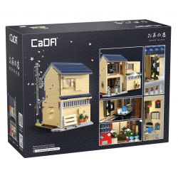 CADA DOUBLEE C66010 66010 non  QUÁN TRÀ PHONG CÁCH NHẬT BẢN bộ đồ chơi xếp lắp ráp ghép mô hình Modular Buildings Mô Hình Nhà Cửa 1200 khối