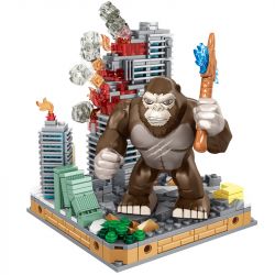 INBRIXX 687202 non  KING KONG & THÀNH PHỐ CHIẾN ĐẤU bộ đồ chơi xếp lắp ráp ghép mô hình Movie & Game Phim Và Trò Chơi 432 khối