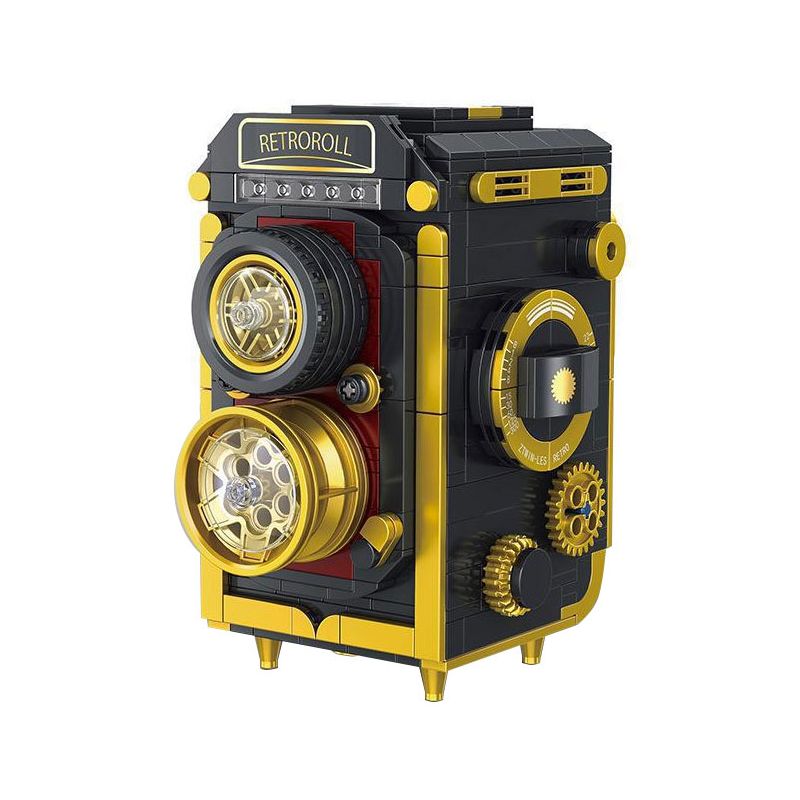 INBRIXX 882003 non  MÁY ???NH PHẢN XẠ KÉP bộ đồ chơi xếp lắp ráp ghép mô hình CAMERA TWIN-LENS REFLEX 544 khối