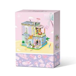 WEIGHT 2079 non  BẠCH HOA TIỂU TRÚC bộ đồ chơi xếp lắp ráp ghép mô hình Modular Buildings MOONLIGHT Mô Hình Nhà Cửa 2527 khối