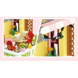 WEIGHT 2079 non  BẠCH HOA TIỂU TRÚC bộ đồ chơi xếp lắp ráp ghép mô hình Modular Buildings MOONLIGHT Mô Hình Nhà Cửa 2527 khối