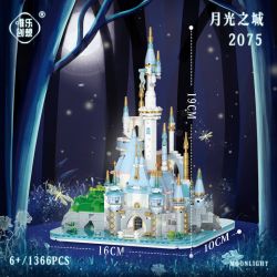 WEIGHT 2075 non  THÀNH PHỐ ÁNH TRĂNG bộ đồ chơi xếp lắp ráp ghép mô hình Creator Expert MOONLIGHT Chuyên Gia Sáng Tạo 1366 khối