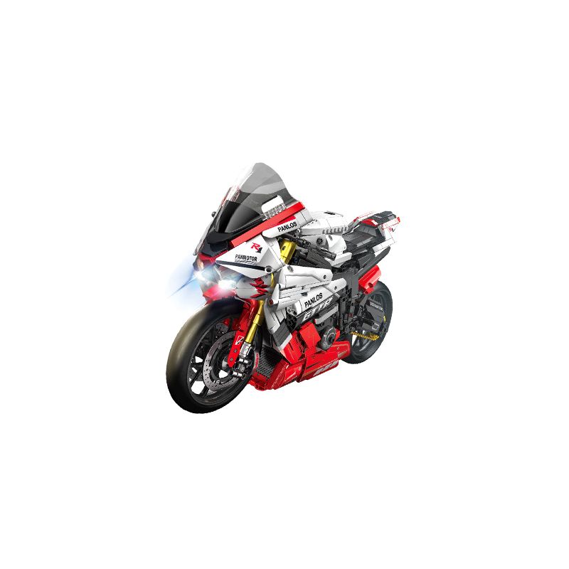 PanlosBrick 672104 Panlos Brick 672104 non  YAMAHA R1 tỷ lệ 1:5 bộ đồ chơi xếp lắp ráp ghép mô hình  Kỹ Thuật Công Nghệ Cao Mô Hình Phương Tiện 2333 khối