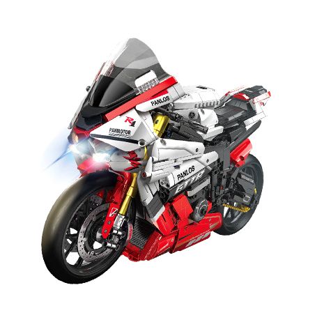 PanlosBrick 672104 Panlos Brick 672104 non  YAMAHA R1 tỷ lệ 1:5 bộ đồ chơi xếp lắp ráp ghép mô hình  Kỹ Thuật Công Nghệ Cao Mô Hình Phương Tiện 2333 khối
