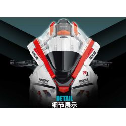 PanlosBrick 672104 Panlos Brick 672104 non  YAMAHA R1 tỷ lệ 1:5 bộ đồ chơi xếp lắp ráp ghép mô hình  Kỹ Thuật Công Nghệ Cao Mô Hình Phương Tiện 2333 khối