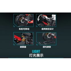 PanlosBrick 672104 Panlos Brick 672104 non  YAMAHA R1 tỷ lệ 1:5 bộ đồ chơi xếp lắp ráp ghép mô hình  Kỹ Thuật Công Nghệ Cao Mô Hình Phương Tiện 2333 khối