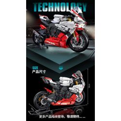 PanlosBrick 672104 Panlos Brick 672104 non  YAMAHA R1 tỷ lệ 1:5 bộ đồ chơi xếp lắp ráp ghép mô hình  Kỹ Thuật Công Nghệ Cao Mô Hình Phương Tiện 2333 khối