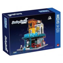 ZHEGAO 00417 non  TRẠM BẢO TRÌ bộ đồ chơi xếp lắp ráp ghép mô hình Modular Buildings SERVING STATION Mô Hình Nhà Cửa 1859 khối