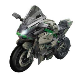 PanlosBrick 672103 Panlos Brick 672103 non  MOTO H2R PHIÊN BẢN NHẸ tỷ lệ 1:5 bộ đồ chơi xếp lắp ráp ghép mô hình  KAWASAKI H2R Kỹ Thuật Công Nghệ Cao Mô Hình Phương Tiện 1968 khối