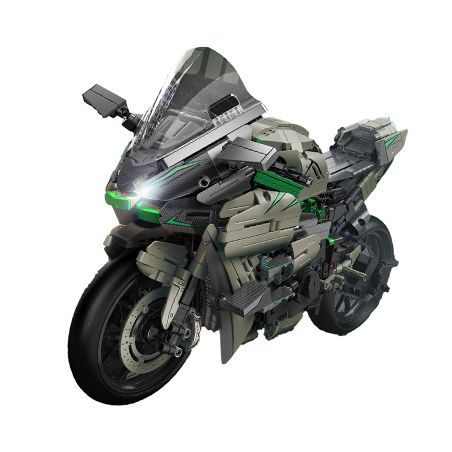 PanlosBrick 672103 Panlos Brick 672103 non  MOTO H2R PHIÊN BẢN NHẸ tỷ lệ 1:5 bộ đồ chơi xếp lắp ráp ghép mô hình  KAWASAKI H2R Kỹ Thuật Công Nghệ Cao Mô Hình Phương Tiện 1968 khối