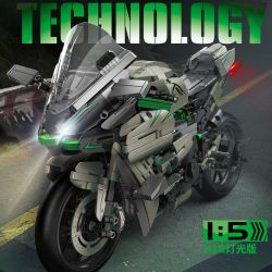 PanlosBrick 672103 Panlos Brick 672103 non  MOTO H2R PHIÊN BẢN NHẸ tỷ lệ 1:5 bộ đồ chơi xếp lắp ráp ghép mô hình  KAWASAKI H2R Kỹ Thuật Công Nghệ Cao Mô Hình Phương Tiện 1968 khối