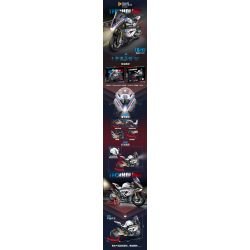 PanlosBrick 672102 Panlos Brick 672102 non  MÔ TÔ ĐUA BMW HP4 tỷ lệ 1:5 bộ đồ chơi xếp lắp ráp ghép mô hình  Kỹ Thuật Công Nghệ Cao Mô Hình Phương Tiện 1972 khối