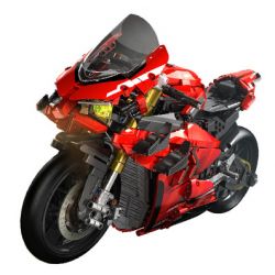 PanlosBrick 672101 Panlos Brick 672101 non  DUCATI V4S tỷ lệ 1:5 bộ đồ chơi xếp lắp ráp ghép mô hình  Kỹ Thuật Công Nghệ Cao Mô Hình Phương Tiện 2098 khối
