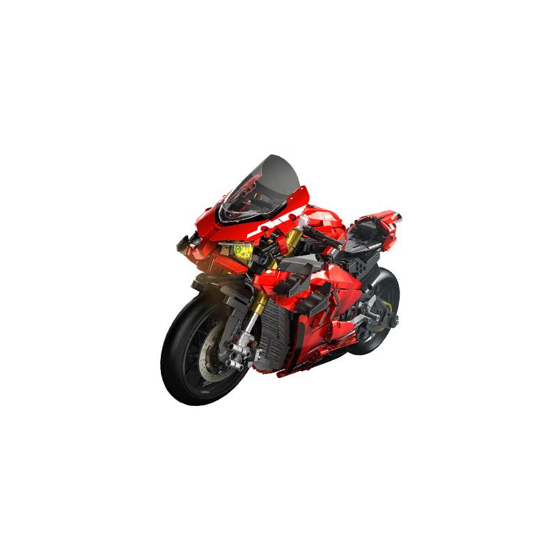PanlosBrick 672101 Panlos Brick 672101 non  DUCATI V4S tỷ lệ 1:5 bộ đồ chơi xếp lắp ráp ghép mô hình  Kỹ Thuật Công Nghệ Cao Mô Hình Phương Tiện 2098 khối