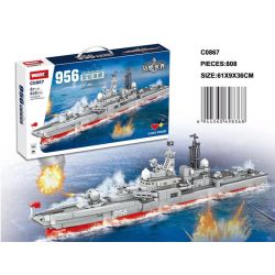 WOMA C0867 0867 non  TÀU KHU TRỤC LOẠI 956 bộ đồ chơi xếp lắp ráp ghép mô hình Battle Ship TYPE 956 DESTROYER Tàu Chiến 808 khối