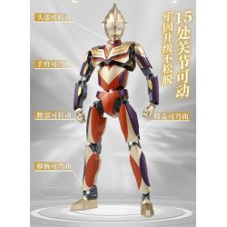 Enlighten 75033 Qman 75033 non  ULTRAMAN TIGA TỎA SÁNG TRÊN bộ đồ chơi xếp lắp ráp ghép mô hình Vệ Binh Vũ Trụ Siêu Nhân Điện Quang