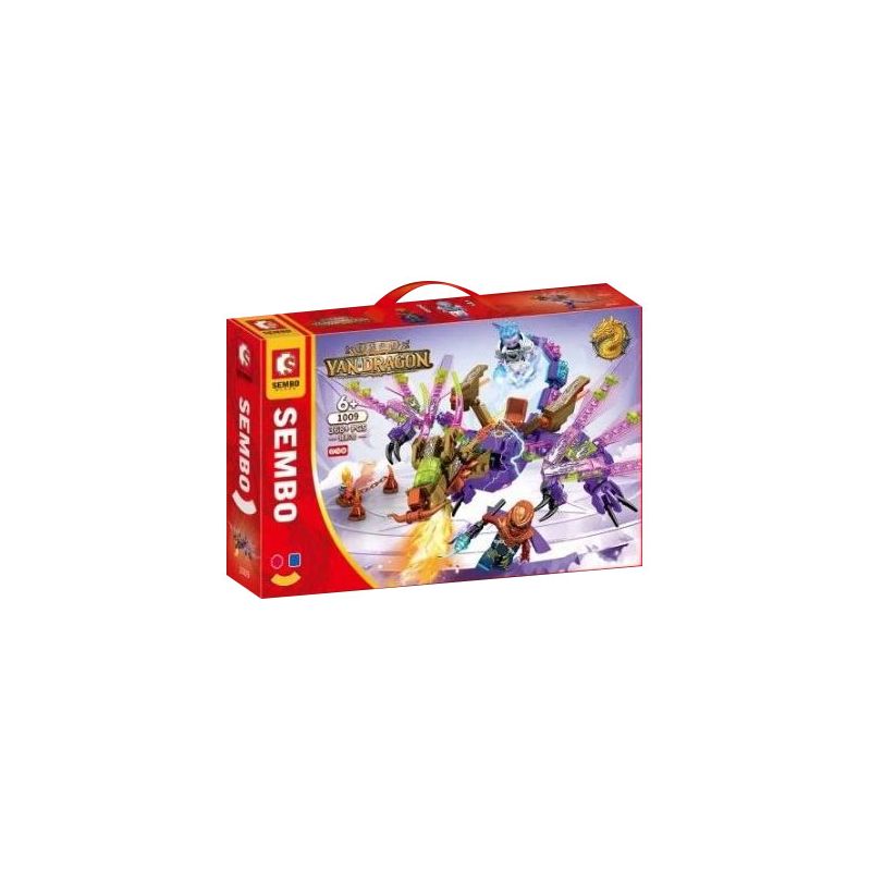 SEMBO 1009 non  RỒNG ƯNG bộ đồ chơi xếp lắp ráp ghép mô hình 368 khối