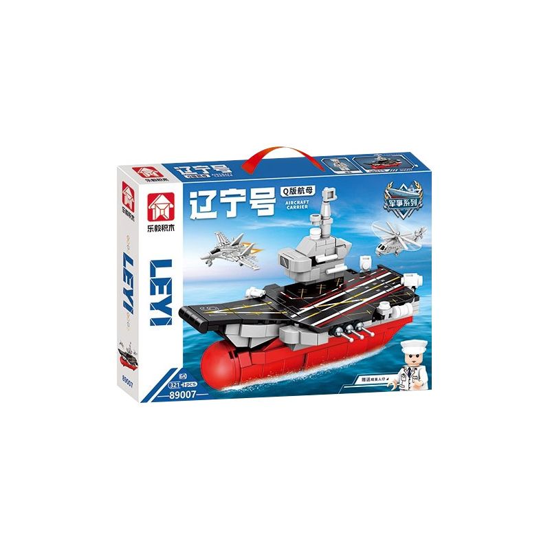 LEYI 89007 non  PHIÊN BẢN TÀU SÂN BAY LIÊU NINH Q bộ đồ chơi xếp lắp ráp ghép mô hình Military Army AIRCRAFT CARRIER Quân Sự Bộ Đội 321 khối