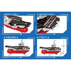 LEYI 89007 non  PHIÊN BẢN TÀU SÂN BAY LIÊU NINH Q bộ đồ chơi xếp lắp ráp ghép mô hình Military Army AIRCRAFT CARRIER Quân Sự Bộ Đội 321 khối