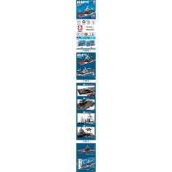 LEYI 88053 non  PHÚC KIẾN bộ đồ chơi xếp lắp ráp ghép mô hình Military Army PLA.NAVY FUJIAN Quân Sự Bộ Đội 452 khối