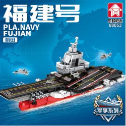 LEYI 88053 non  PHÚC KIẾN bộ đồ chơi xếp lắp ráp ghép mô hình Military Army PLA.NAVY FUJIAN Quân Sự Bộ Đội 452 khối
