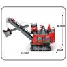 REBRICKABLE MOC-106879 106879 MOC106879 REOBRIX 22014 non  MÁY XÚC XẺNG ĐIỆN DÂY CÁP tỷ lệ 1:41 bộ đồ chơi xếp lắp ráp ghép mô hình  FRONT SHOVEL ROPE EXCAVATOR Kỹ Thuật Công Nghệ Cao Mô Hình Phương Tiện 3170 khối