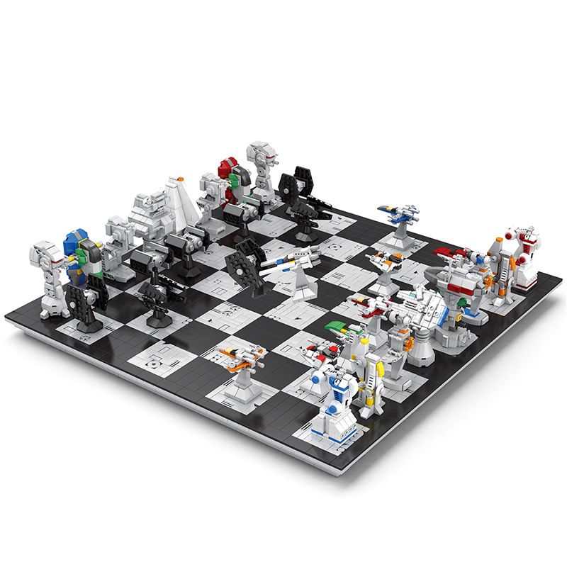 JUHANG TECHNOLOGY 671 non  CỜ VUA QUỐC TẾ bộ đồ chơi xếp lắp ráp ghép mô hình Star Wars INTERNATIONAL CHESS Chiến Tranh Giữa Các Vì Sao 3800 khối