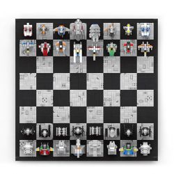JUHANG TECHNOLOGY 671 non  CỜ VUA QUỐC TẾ bộ đồ chơi xếp lắp ráp ghép mô hình Star Wars INTERNATIONAL CHESS Chiến Tranh Giữa Các Vì Sao 3800 khối