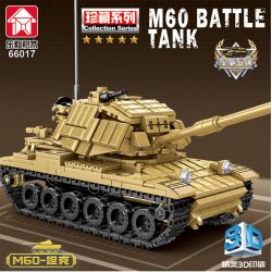 LEYI 66017 non  XE TĂNG CHIẾN ĐẤU CHỦ LỰC M60 bộ đồ chơi xếp lắp ráp ghép mô hình Military Army M60 MAIN BATTLE TANK Quân Sự Bộ Đội 602 khối