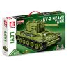 LEYI 66016 non  XE TĂNG HẠNG NẶNG KV-2 CỦA LIÊN XÔ bộ đồ chơi xếp lắp ráp ghép mô hình Military Army KV-2 HEAVY TANK Quân Sự Bộ Đội 536 khối