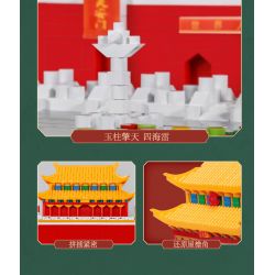 KOCO 04001 non  QUẢNG TRƯỜNG THIÊN AN MÔN bộ đồ chơi xếp lắp ráp ghép mô hình 3118 khối