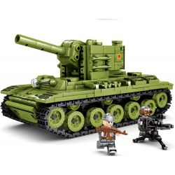 LEYI 66016 non  XE TĂNG HẠNG NẶNG KV-2 CỦA LIÊN XÔ bộ đồ chơi xếp lắp ráp ghép mô hình Military Army KV-2 HEAVY TANK Quân Sự Bộ Đội 536 khối