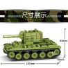LEYI 66016 non  XE TĂNG HẠNG NẶNG KV-2 CỦA LIÊN XÔ bộ đồ chơi xếp lắp ráp ghép mô hình Military Army KV-2 HEAVY TANK Quân Sự Bộ Đội 536 khối